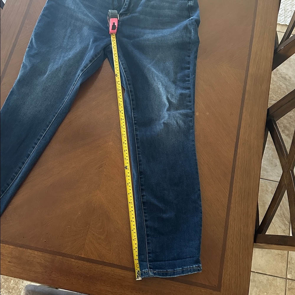 Judy Blue Dark Wash Straight Leg Boyfriend Jeans - Picture 5 of 6
